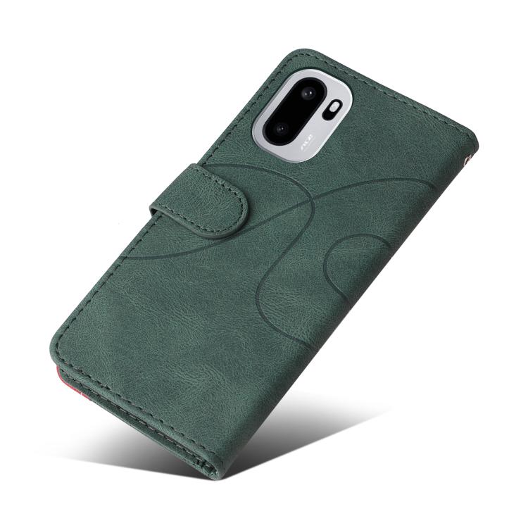 For OnePlus Ace 6 5G Dual-color Splicing Flip Leather Phone Case