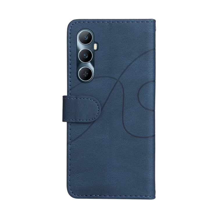 For Realme C65 4G Dual-color Splicing Flip Leather Phone Case