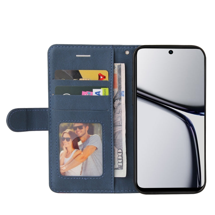 For Realme C65 4G Dual-color Splicing Flip Leather Phone Case