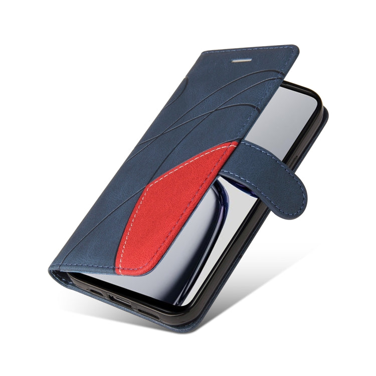 For Realme C65 4G Dual-color Splicing Flip Leather Phone Case