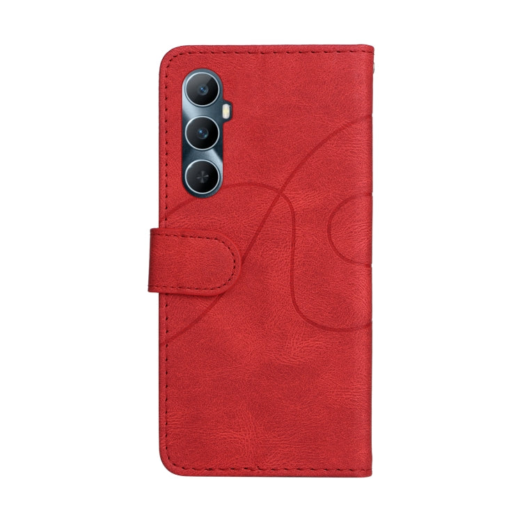 For Realme C65 4G Dual-color Splicing Flip Leather Phone Case