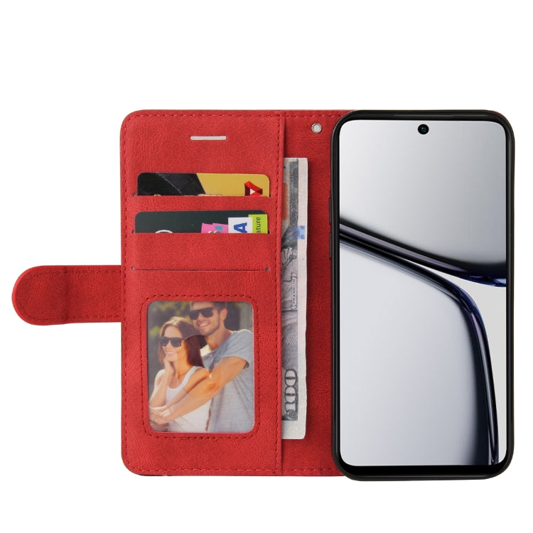 For Realme C65 4G Dual-color Splicing Flip Leather Phone Case