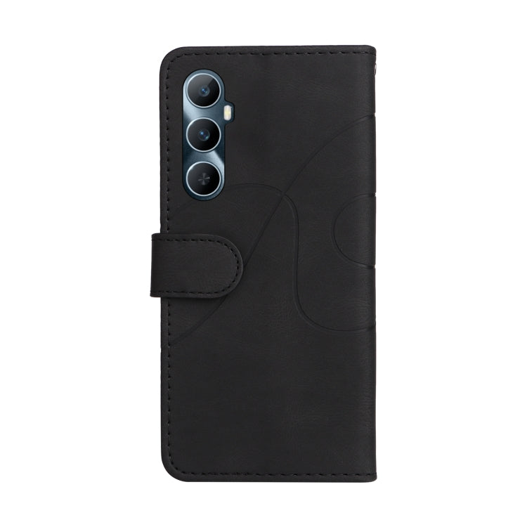 For Realme C65 4G Dual-color Splicing Flip Leather Phone Case