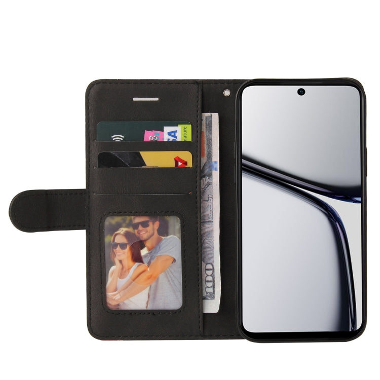 For Realme C65 4G Dual-color Splicing Flip Leather Phone Case