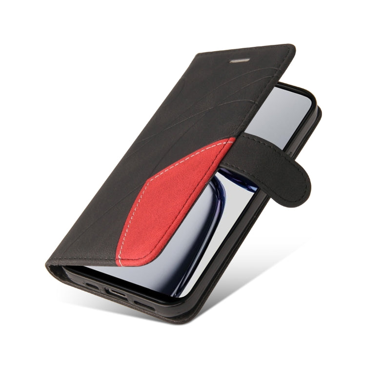 For Realme C65 4G Dual-color Splicing Flip Leather Phone Case