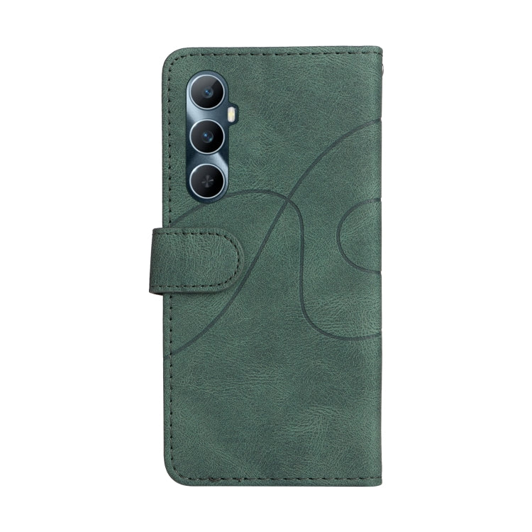 For Realme C65 4G Dual-color Splicing Flip Leather Phone Case