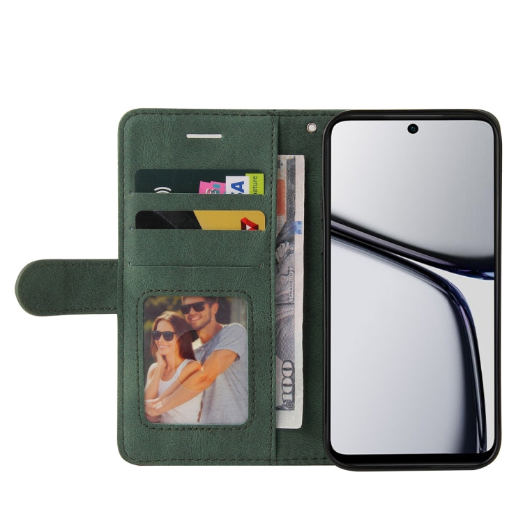 For Realme C65 4G Dual-color Splicing Flip Leather Phone Case