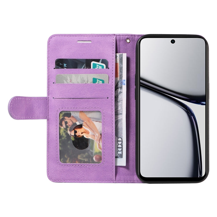 For Realme C65 4G Dual-color Splicing Flip Leather Phone Case