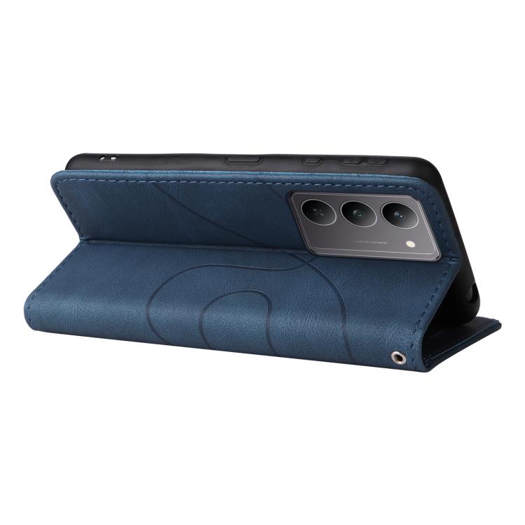 For Realme 14x 5G Dual-color Splicing Flip Leather Phone Case