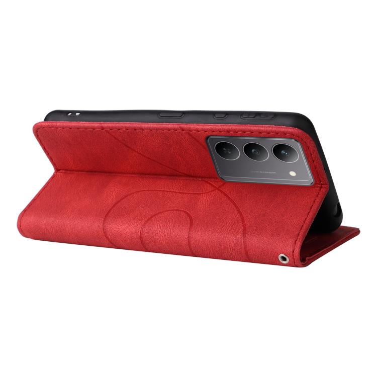 For Realme 14x 5G Dual-color Splicing Flip Leather Phone Case