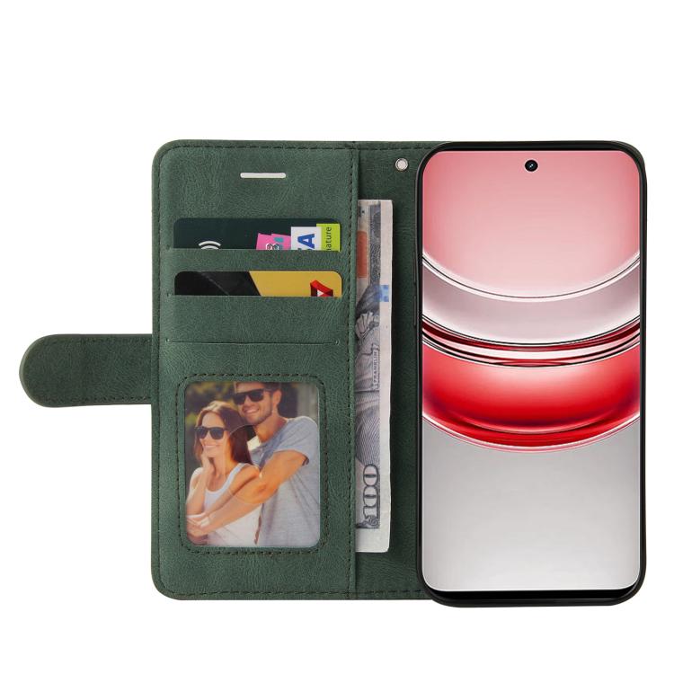 For Realme 14x 5G Dual-color Splicing Flip Leather Phone Case