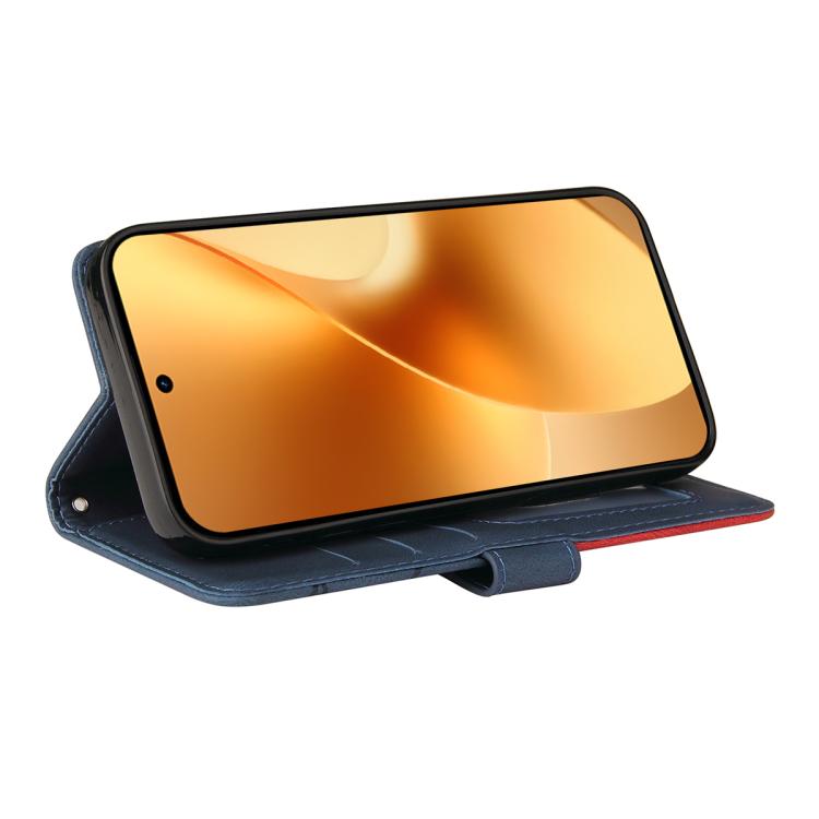 For Realme 15 5G Dual-color Splicing Flip Leather Phone Case