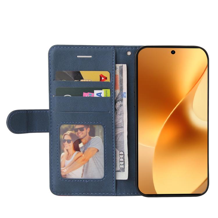 For Realme 15 5G Dual-color Splicing Flip Leather Phone Case