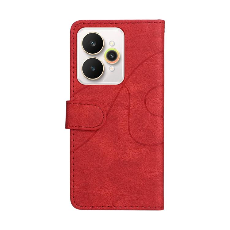 For Realme 15 5G Dual-color Splicing Flip Leather Phone Case
