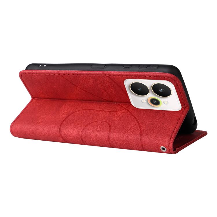 For Realme 15 5G Dual-color Splicing Flip Leather Phone Case