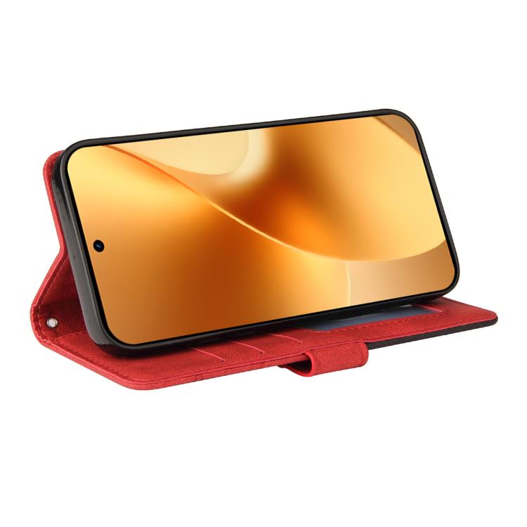 For Realme 15 5G Dual-color Splicing Flip Leather Phone Case