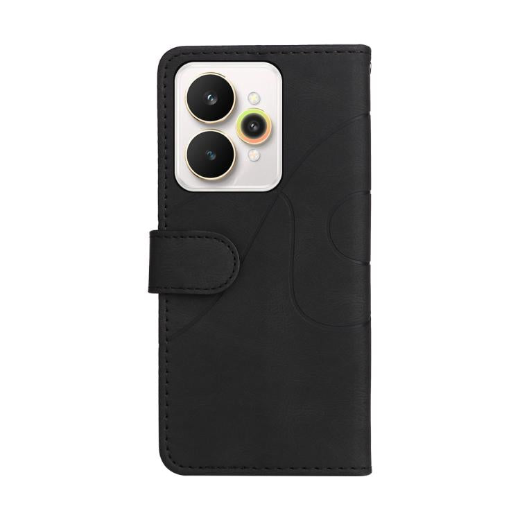 For Realme 15 5G Dual-color Splicing Flip Leather Phone Case