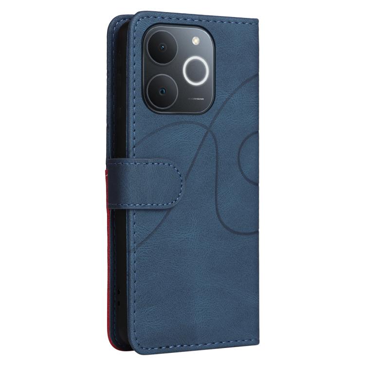 For Realme C71 4G India Dual-color Splicing Flip Leather Phone Case