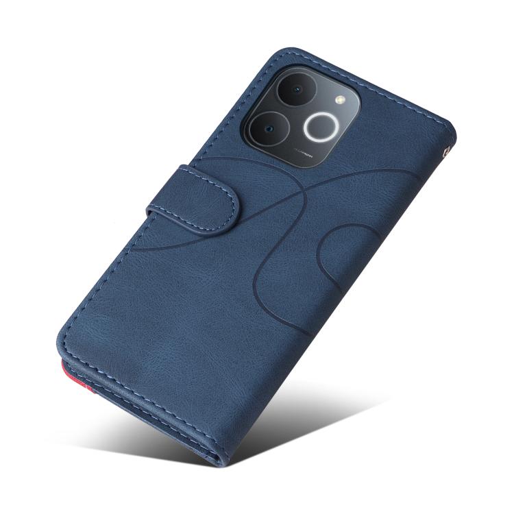 For Realme C71 4G India Dual-color Splicing Flip Leather Phone Case