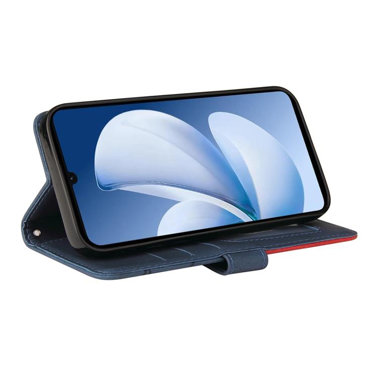 For Realme C71 4G India Dual-color Splicing Flip Leather Phone Case