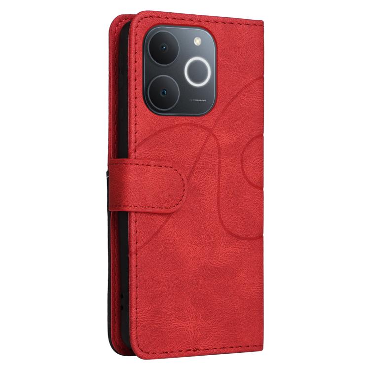 For Realme C71 4G India Dual-color Splicing Flip Leather Phone Case