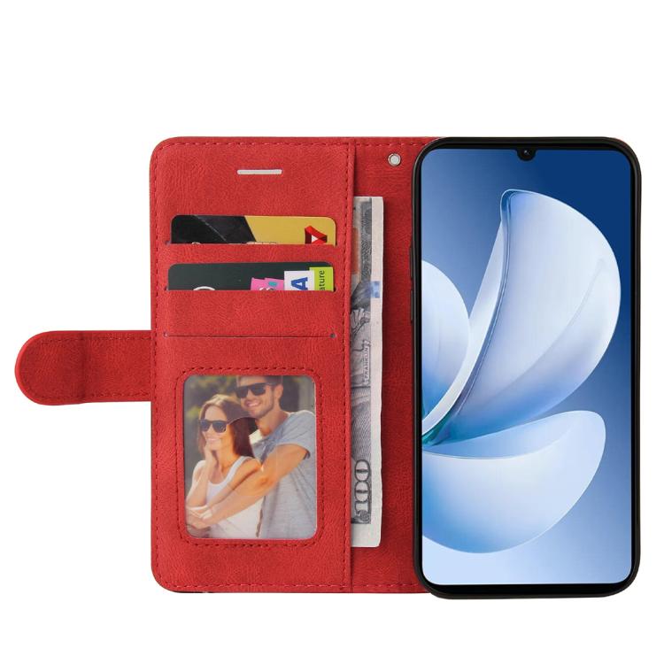 For Realme C71 4G India Dual-color Splicing Flip Leather Phone Case