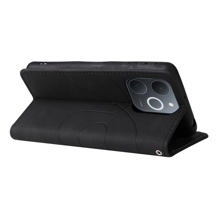 For Realme C71 4G India Dual-color Splicing Flip Leather Phone Case