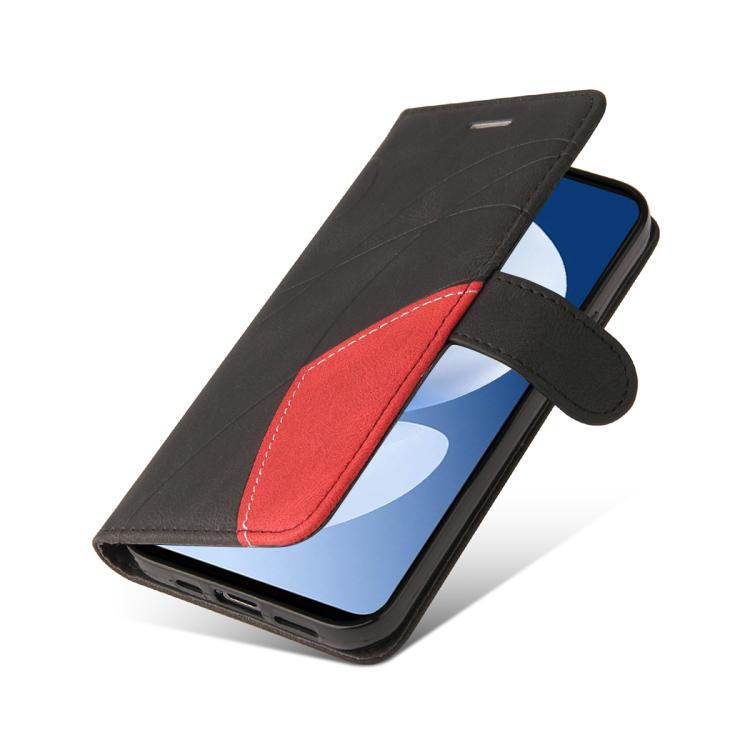 For Realme C71 4G India Dual-color Splicing Flip Leather Phone Case