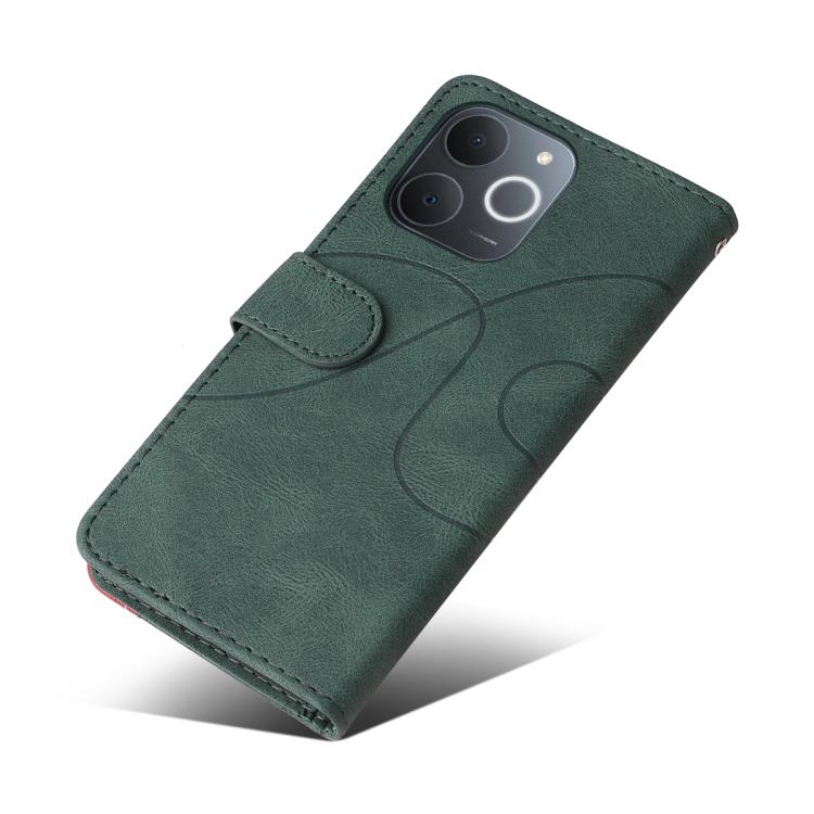 For Realme C71 4G India Dual-color Splicing Flip Leather Phone Case
