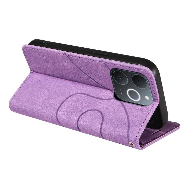 For Realme C71 4G India Dual-color Splicing Flip Leather Phone Case