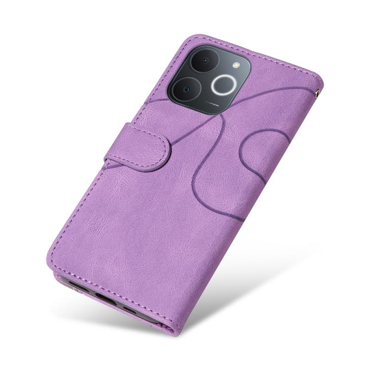 For Realme C71 4G India Dual-color Splicing Flip Leather Phone Case