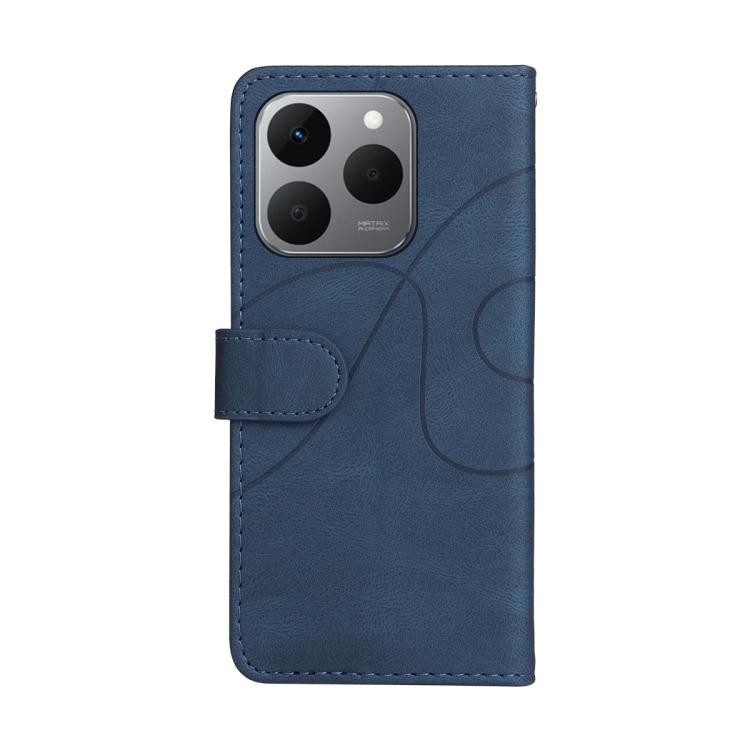 For Realme 15T 5G Dual-color Splicing Flip Leather Phone Case
