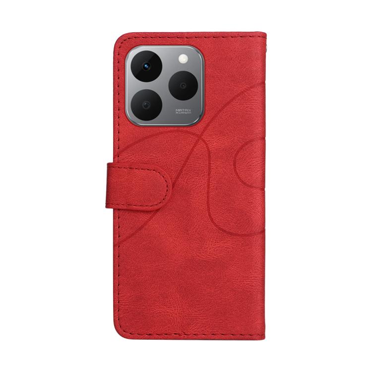 For Realme 15T 5G Dual-color Splicing Flip Leather Phone Case
