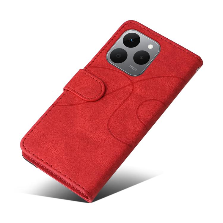 For Realme 15T 5G Dual-color Splicing Flip Leather Phone Case