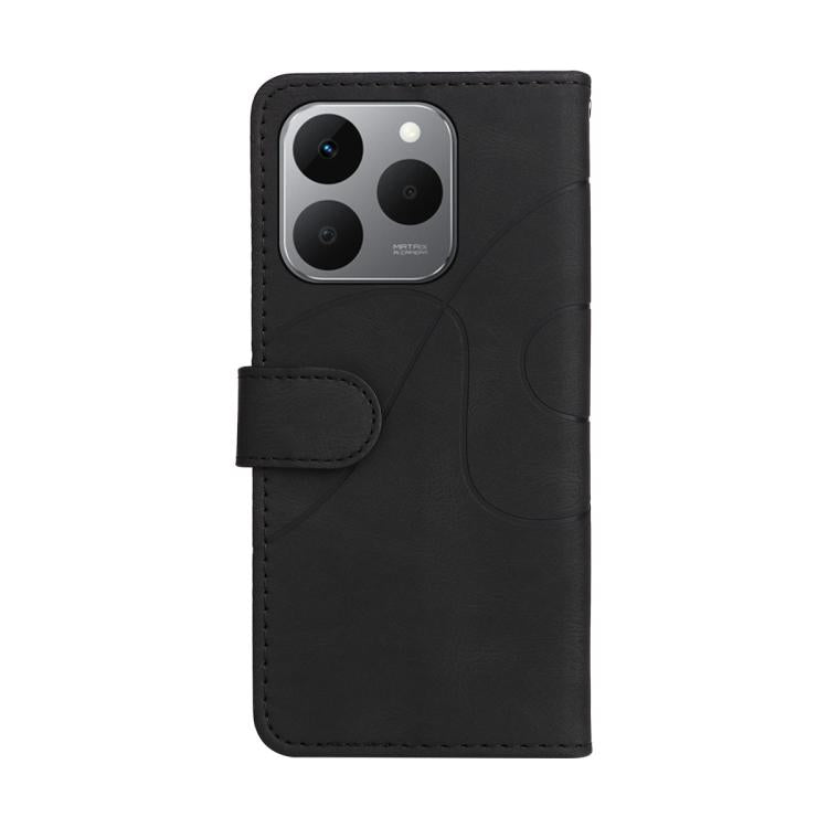 For Realme 15T 5G Dual-color Splicing Flip Leather Phone Case