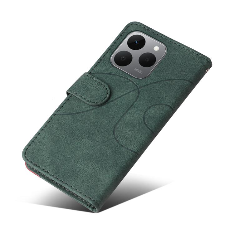 For Realme 15T 5G Dual-color Splicing Flip Leather Phone Case