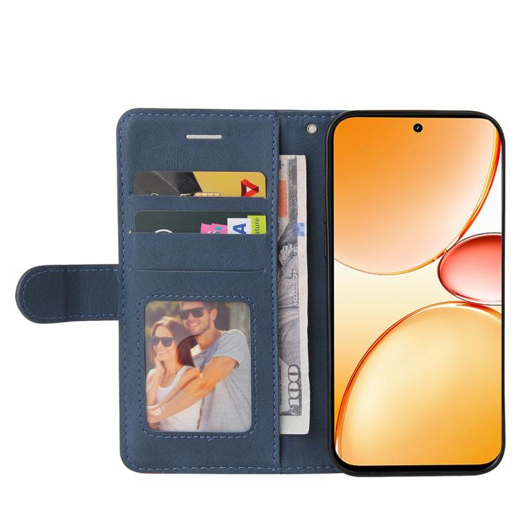 For Realme C85 Pro 4G Dual-color Splicing Flip Leather Phone Case
