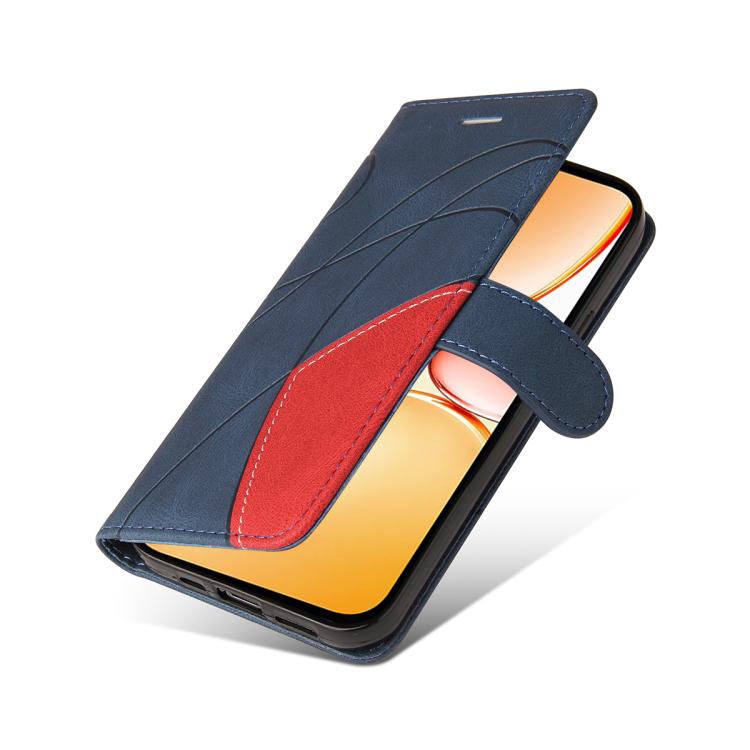 For Realme C85 Pro 4G Dual-color Splicing Flip Leather Phone Case