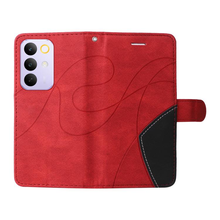 For Realme C85 Pro 4G Dual-color Splicing Flip Leather Phone Case
