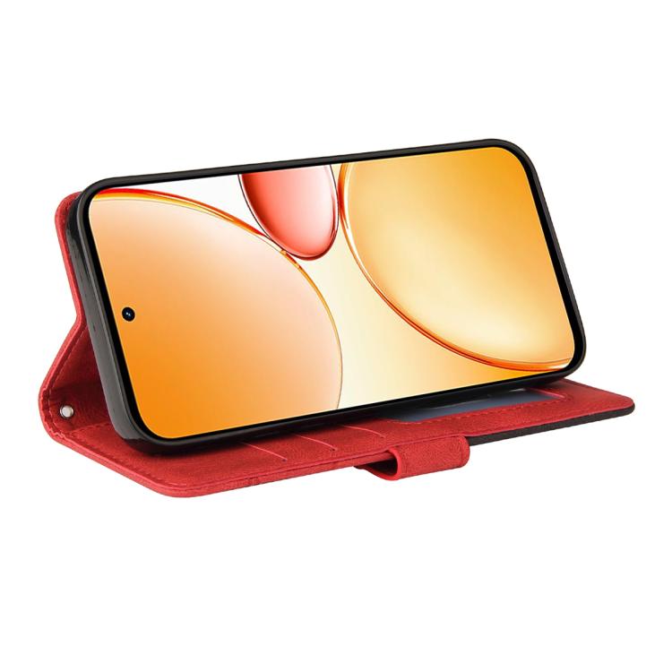 For Realme C85 Pro 4G Dual-color Splicing Flip Leather Phone Case