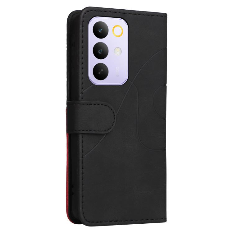 For Realme C85 Pro 4G Dual-color Splicing Flip Leather Phone Case