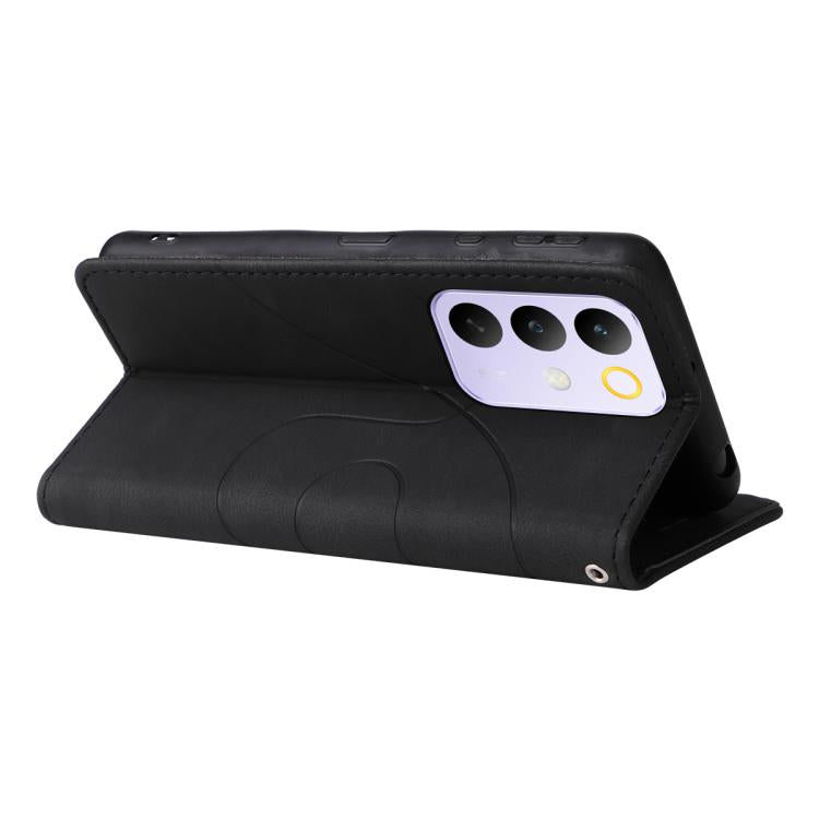 For Realme C85 Pro 4G Dual-color Splicing Flip Leather Phone Case