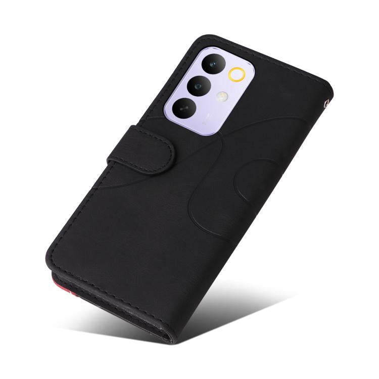For Realme C85 Pro 4G Dual-color Splicing Flip Leather Phone Case