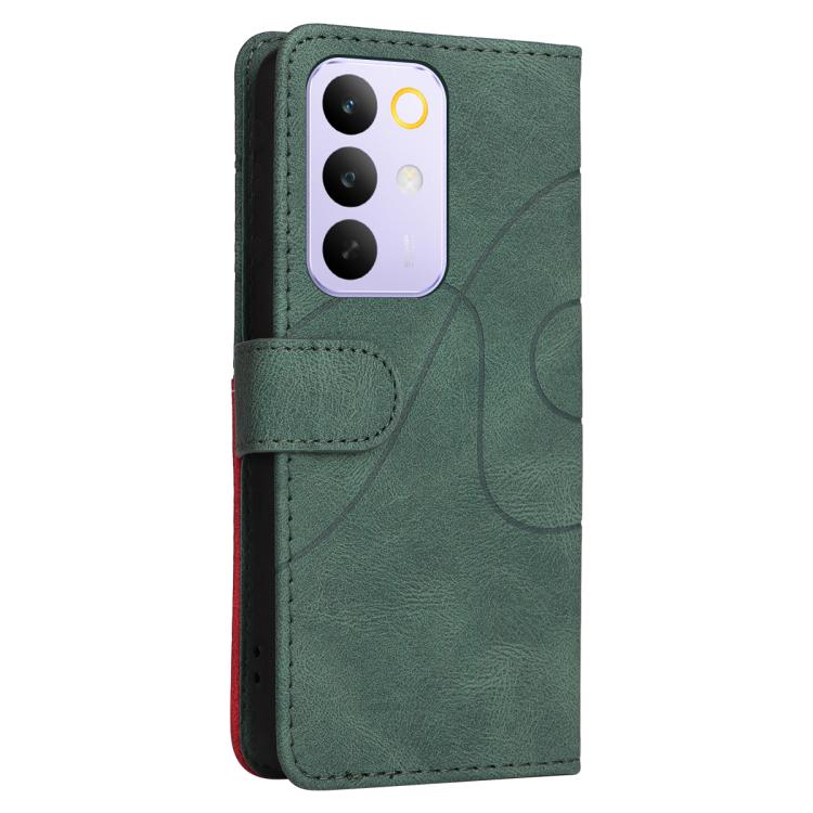 For Realme C85 Pro 4G Dual-color Splicing Flip Leather Phone Case