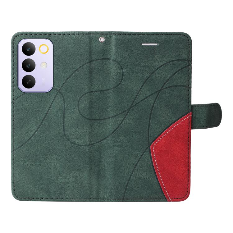 For Realme C85 Pro 4G Dual-color Splicing Flip Leather Phone Case