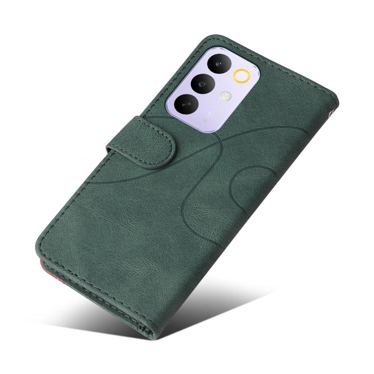 For Realme C85 Pro 4G Dual-color Splicing Flip Leather Phone Case
