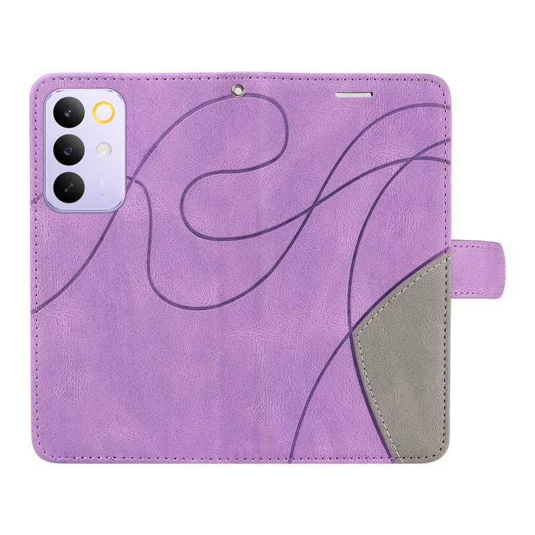 For Realme C85 Pro 4G Dual-color Splicing Flip Leather Phone Case
