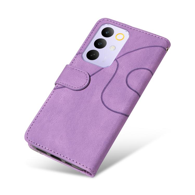 For Realme C85 Pro 4G Dual-color Splicing Flip Leather Phone Case
