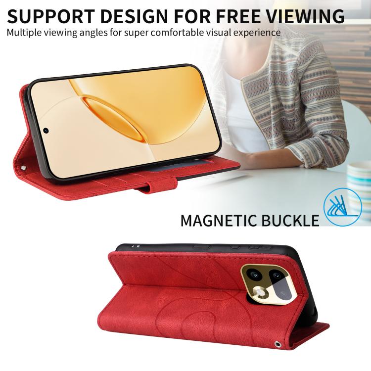 For Realme 16 Pro+ 5G Global Dual-color Splicing Flip Leather Phone Case