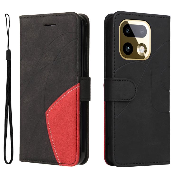 For Realme 16 Pro+ 5G Global Dual-color Splicing Flip Leather Phone Case